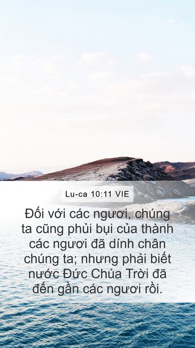 Lu-ca 10:11 VIE Bible Verse Image
