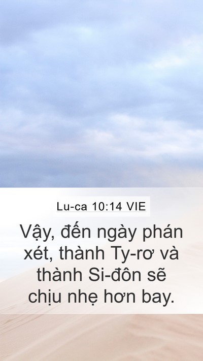 Lu-ca 10:14 VIE Bible Verse Image
