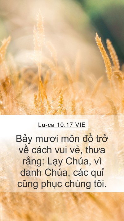Lu-ca 10:17 VIE Bible Verse Image