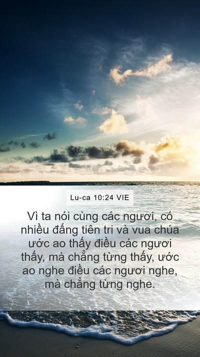 Lu-ca 10:24 VIE Bible Verse Image