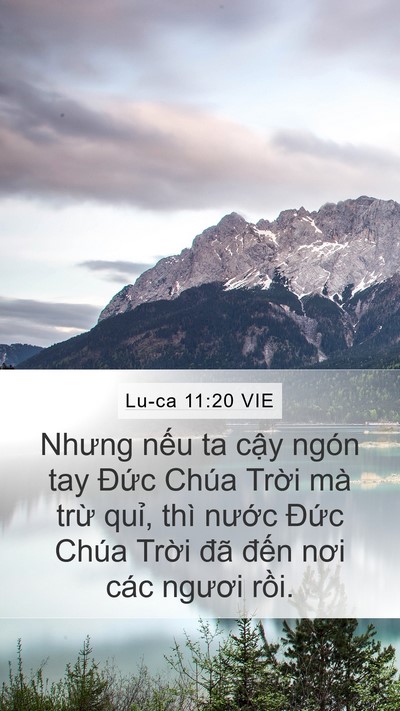 Lu-ca 11:20 VIE Bible Verse Image