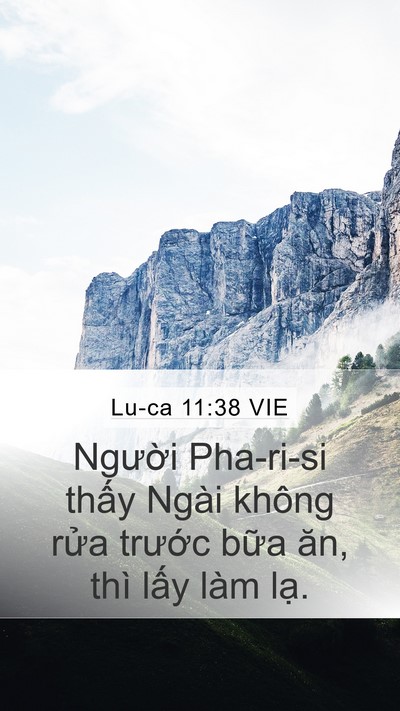 Lu-ca 11:38 VIE Bible Verse Image