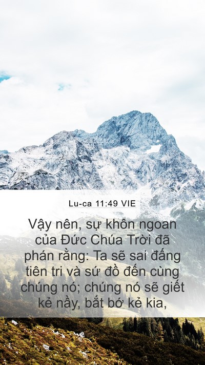 Lu-ca 11:49 VIE Mobile Phone Wallpaper - Vậy nên, sự khôn ngoan của Đức Chúa - Mobile Bible Verse Wallpaper