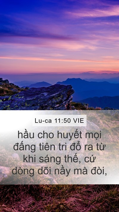 Lu-ca 11:50 VIE Bible Verse Image