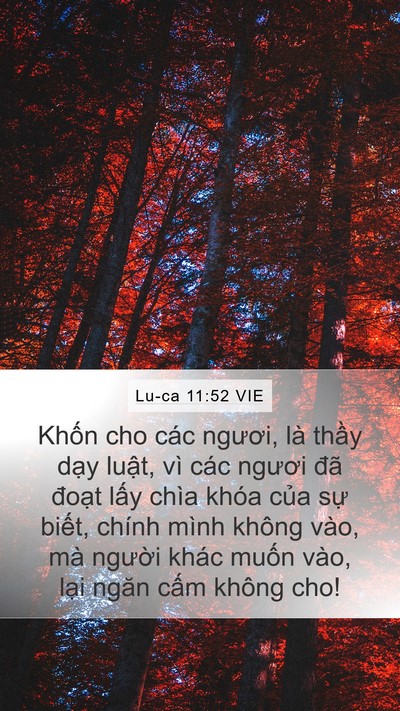Lu-ca 11:52 VIE Bible Verse Image