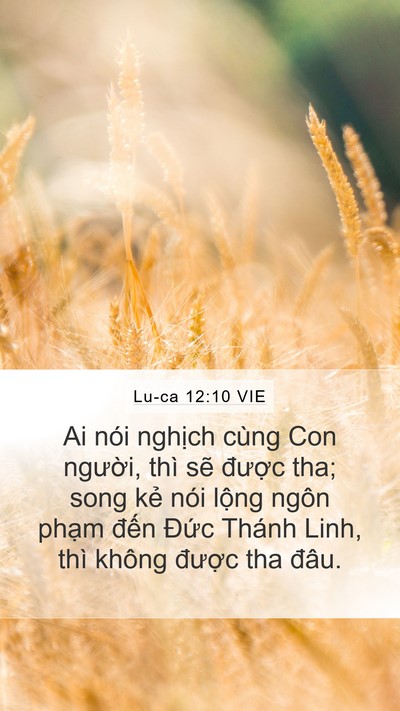 Lu-ca 12:10 VIE Bible Verse Image