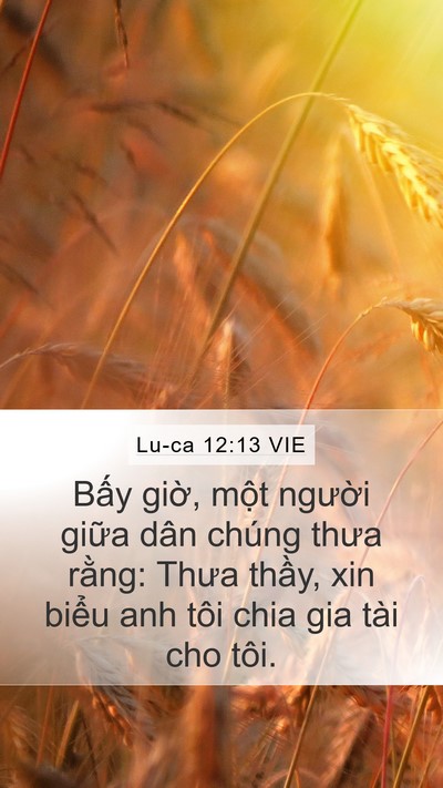 Lu-ca 12:13 VIE Bible Verse Image