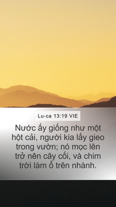Lu-ca 13:19 VIE Bible Verse Image