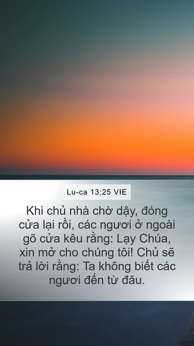 Lu-ca 13:25 VIE Bible Verse Image