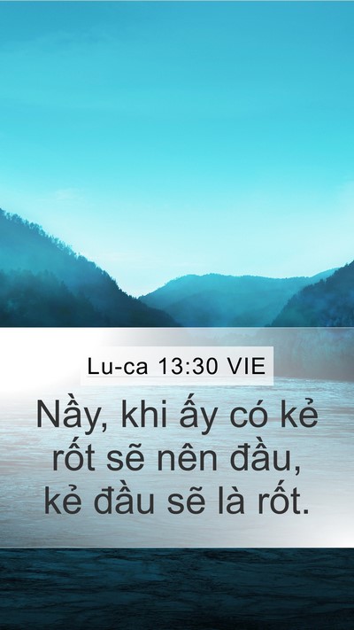 Lu-ca 13:30 VIE Bible Verse Image