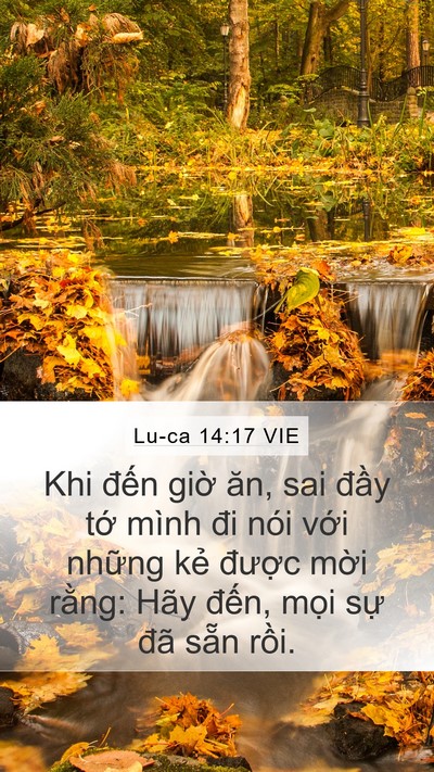Lu-ca 14:17 VIE Bible Verse Image