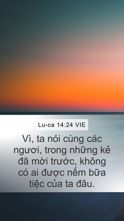 Lu-ca 14:24 VIE Bible Verse Image