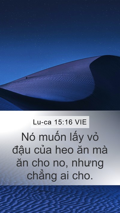 Lu-ca 15:16 VIE Bible Verse Image