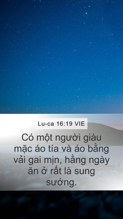 Lu-ca 16:19 VIE Bible Verse Image