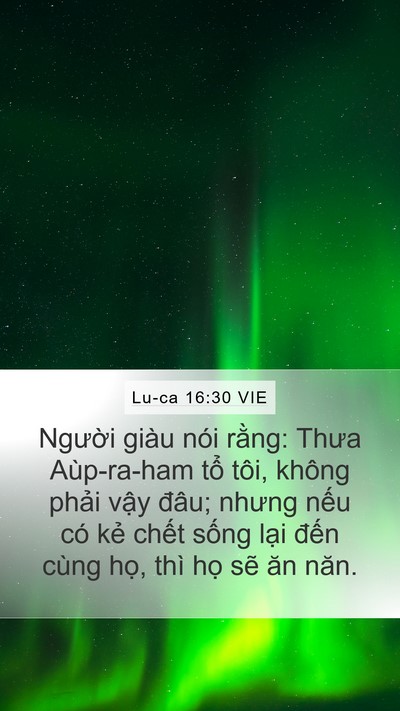 Lu-ca 16:30 VIE Bible Verse Image