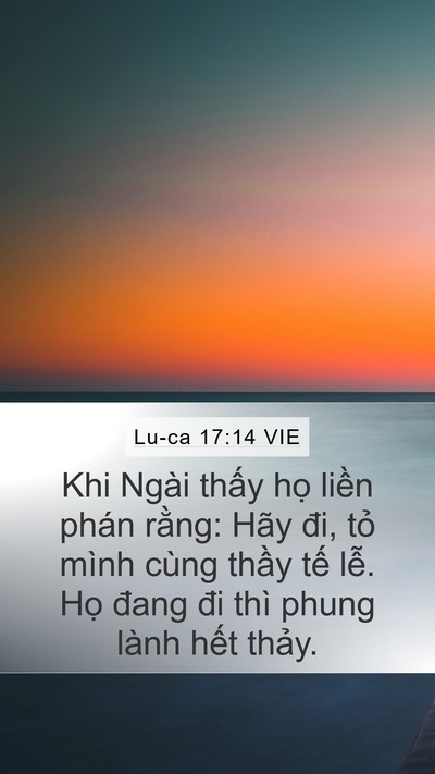 Lu-ca 17:14 VIE Bible Verse Image