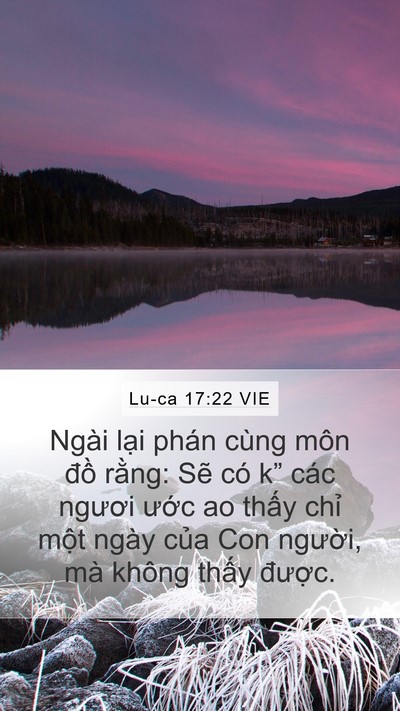 Lu-ca 17:22 VIE Bible Verse Image