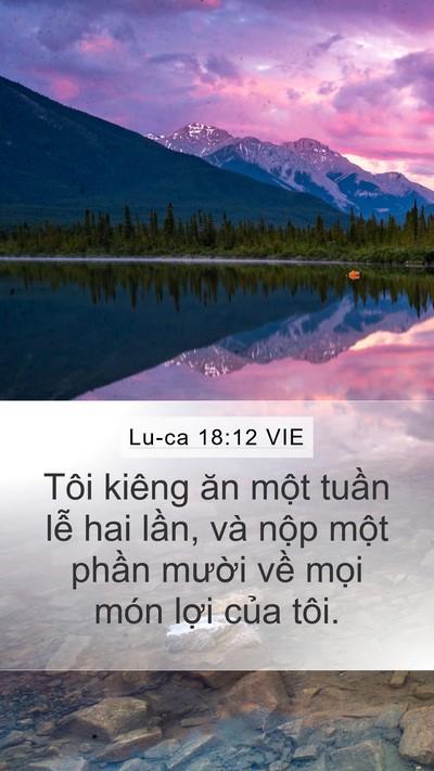 Lu-ca 18:12 VIE Bible Verse Image