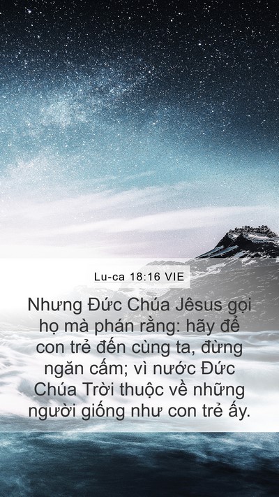 Lu-ca 18:16 VIE Bible Verse Image