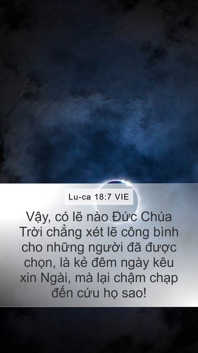 Lu-ca 18:7 VIE Bible Verse Image