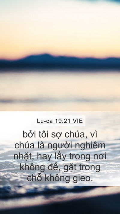 Lu-ca 19:21 VIE Bible Verse Image