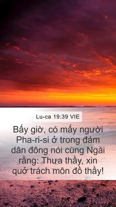 Lu-ca 19:39 VIE Bible Verse Image