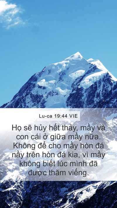 Lu-ca 19:44 VIE Bible Verse Image