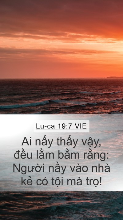 Lu-ca 19:7 VIE Bible Verse Image