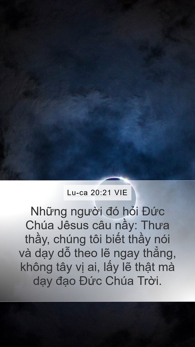 Lu-ca 20:21 VIE Bible Verse Image