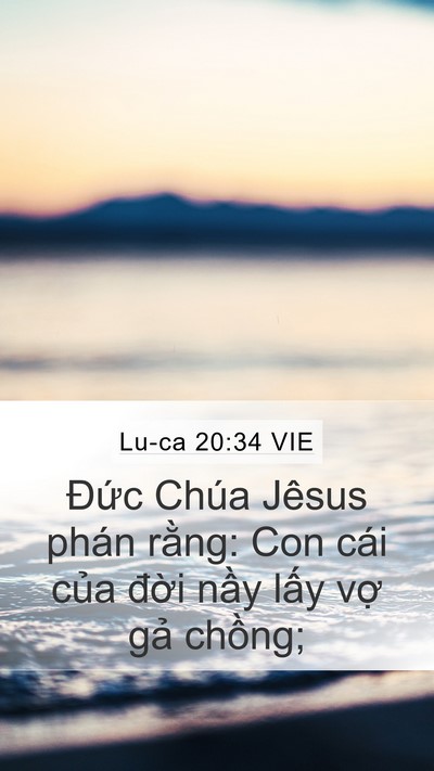 Lu-ca 20:34 VIE Bible Verse Image