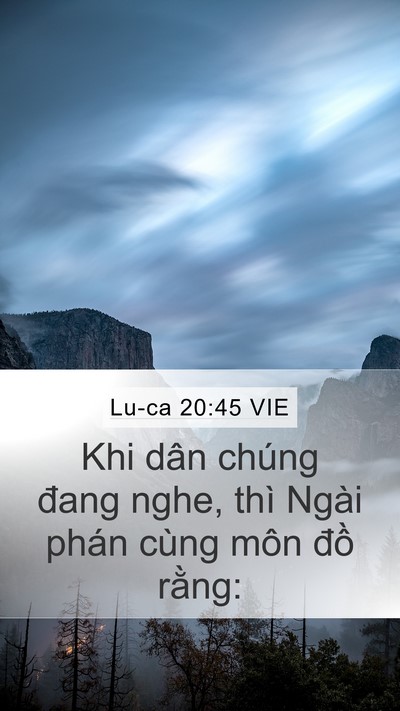 Lu-ca 20:45 VIE Bible Verse Image
