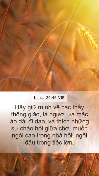 Lu-ca 20:46 VIE Bible Verse Image