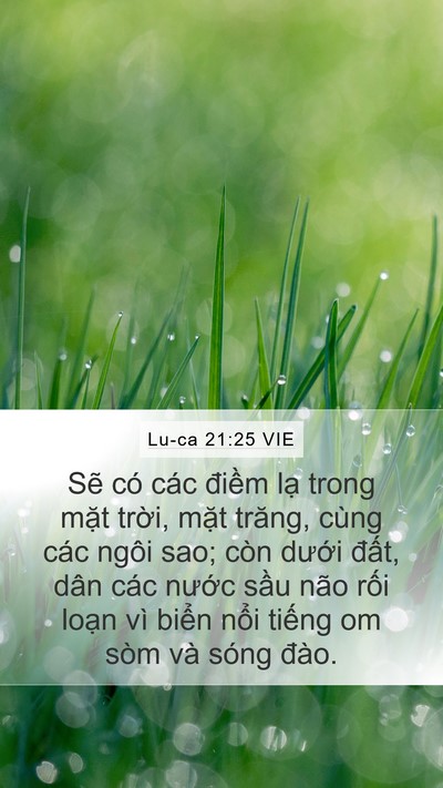 Lu-ca 21:25 VIE Bible Verse Image