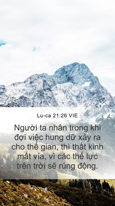 Lu-ca 21:26 VIE Mobile Phone Wallpaper - Người ta nhân trong khi đợi việc hung - Mobile Bible Verse Wallpaper