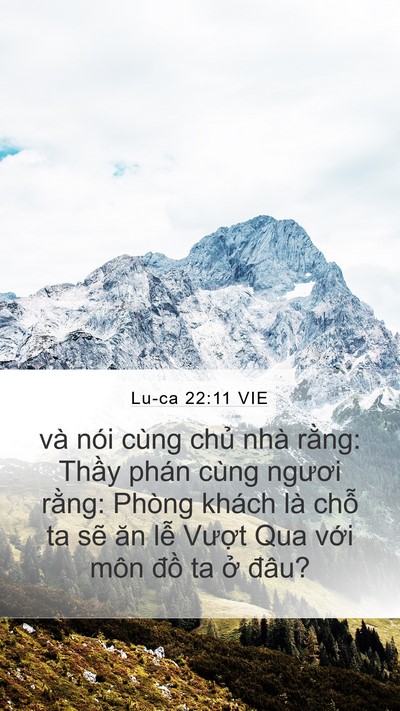 Lu-ca 22:11 VIE Bible Verse Image