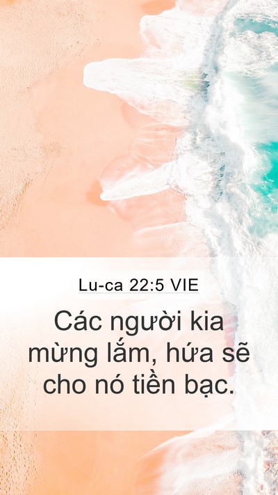 Lu-ca 22:5 VIE Bible Verse Image