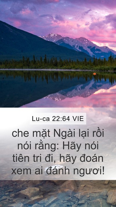 Lu-ca 22:64 VIE Bible Verse Image