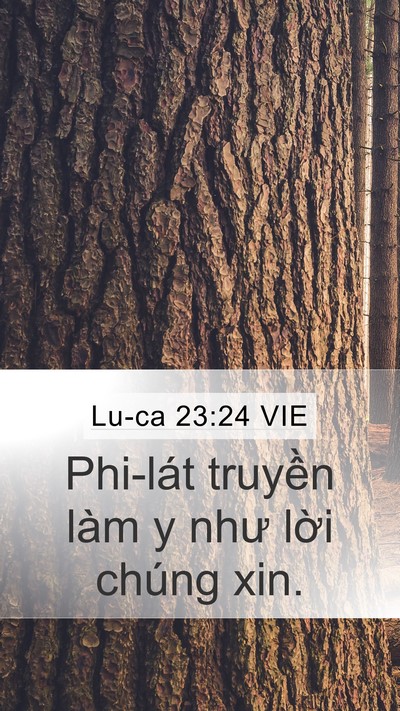 Lu-ca 23:24 VIE Bible Verse Image