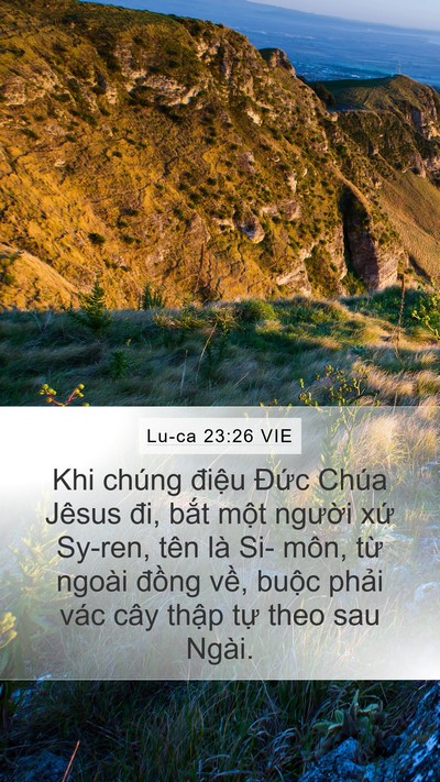 Lu-ca 23:26 VIE Bible Verse Image