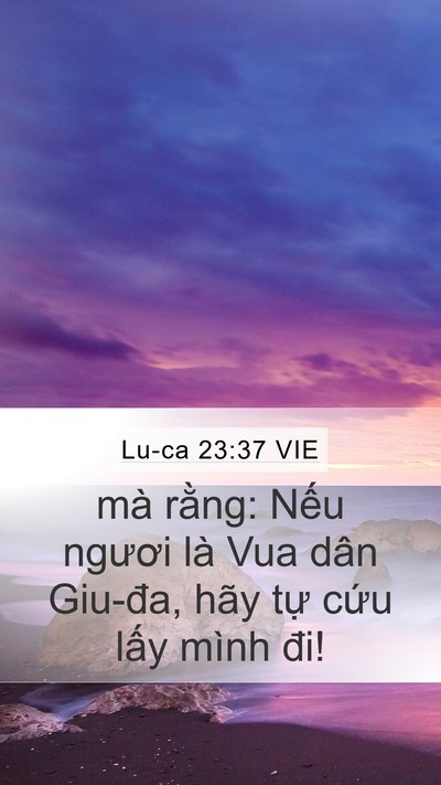 Lu-ca 23:37 VIE Bible Verse Image