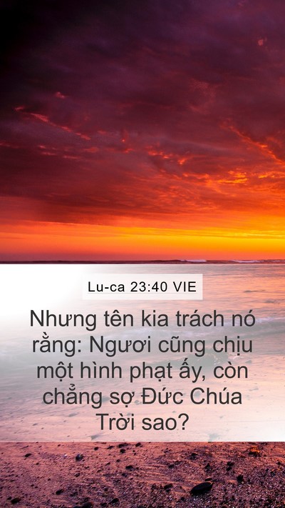 Lu-ca 23:40 VIE Bible Verse Image