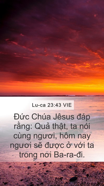 Lu-ca 23:43 VIE Bible Verse Image