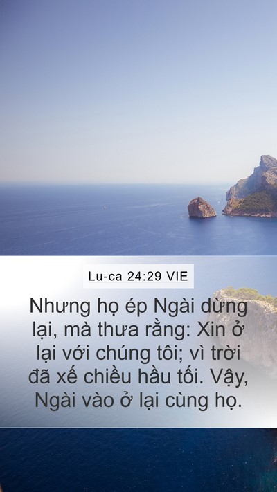 Lu-ca 24:29 VIE Bible Verse Image