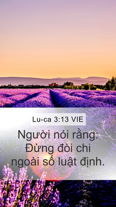 Lu-ca 3:13 VIE Mobile Phone Wallpaper - Người nói rằng: Đừng đòi chi ngoài - Mobile Bible Verse Wallpaper