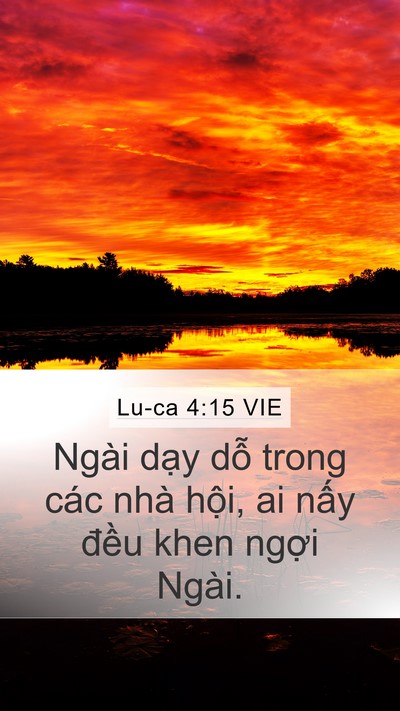Lu-ca 4:15 VIE Bible Verse Image