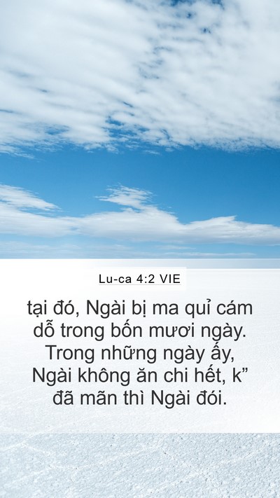 Lu-ca 4:2 VIE Bible Verse Image