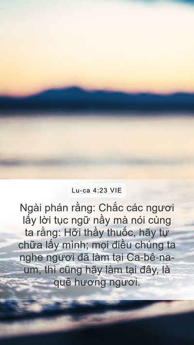 Lu-ca 4:23 VIE Bible Verse Image