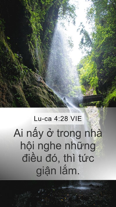 Lu-ca 4:28 VIE Mobile Phone Wallpaper - Ai nấy ở trong nhà hội nghe những - Mobile Bible Verse Wallpaper