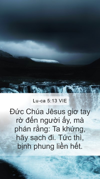 Lu-ca 5:13 VIE Bible Verse Image
