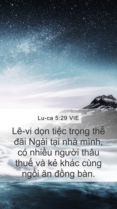 Lu-ca 5:29 VIE Bible Verse Image